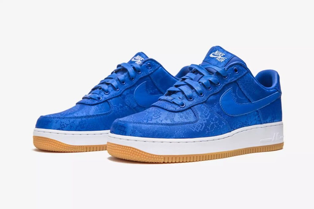 Air Force 1 x Clot Blue Silk