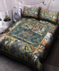 100th Green Bay Packers Quilt Bed Set