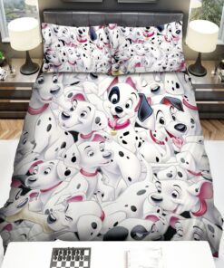 101 Dalmatians Movie Pattern Bed Sheets Duvet Cover Bedding Sets