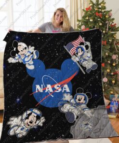 Astronaut Mickey Mouse Quilt Blanket