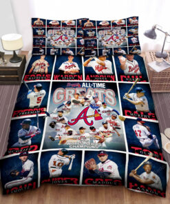 Atlanta Braves All-time Greats Bedding Set