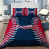 Atlanta Braves Bedding Set Sleepy (duvet Cover & Pillow Cases)