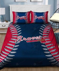 Atlanta Braves Bedding Set Sleepy (duvet Cover & Pillow Cases)