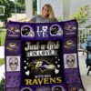 Baltimore Ravens Girl Quilt Blanket 01