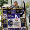 Baltimore Ravens Personalized Name Quilt Blanket