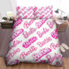 Barbie Bed Pink Letter Sheets Duvet Cover Bedding Sets