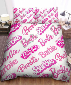 Barbie Bed Pink Letter Sheets Duvet Cover Bedding Sets