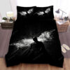 Batman The Dark Knight Rises Black & White Poster Bed Sheets Duvet Cover Bedding Sets