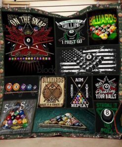 Billiard Sports Quilt Blanket