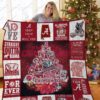 Bl Alabama Crimson Tide Christmas Tree Quilt Blanket