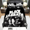 Black Sabbath Members In Black & White Photo Bed Sheets Duvet Cover Bedding Sets