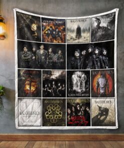 Black Veil Brides Album Covers Quilt Blanket