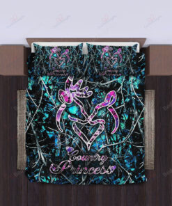 Blue Camo Girl Bedding Set (duvet Cover & Pillow Cases)