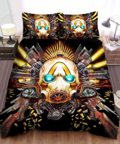 Borderlands 3 The Psycho Bandit And Guns Art Bed Sheets Spread Comforter Duvet Cover Bedding Sets