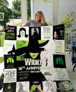 Broadway Wicked The Musical 16th Anniversary Quilt Blanket Ver 17
