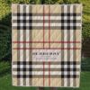 Burberry Brand 3d All Season Plus Size Quilt Blanket