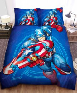 Captain America Comic Bed Sheets Duvet Cover Bedding Sets