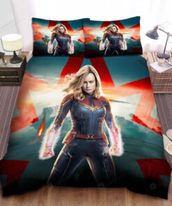 Captain Marvel By Brie Larson In 2019 Movie Bed Sheets Spread Comforter Duvet Cover Bedding Sets