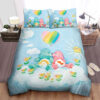 Care Bears With Rainbow Heart Balloon Bed Sheets Duvet Cover Bedding Sets