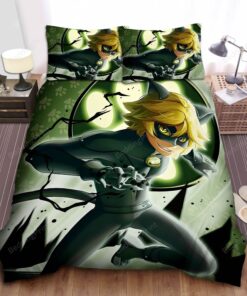 Cat Noir And His Superpower Bed Sheets Duvet Cover Bedding Sets