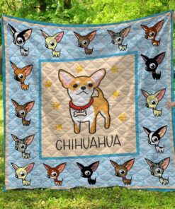 Charming Chihuahua Collectorâ€™s Edition Quilted Blanket Bz23