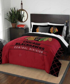 Chicago Blackhawks Bedding Set (duvet Cover & Pillow Cases)