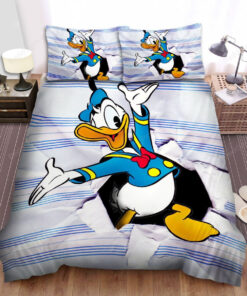 Classic Donald Duck Presenting Bed Sheets Duvet Cover Bedding Sets