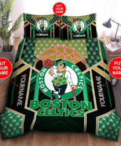 Custom Name Boston Celtics Bedding Set Custom Name Boston Celtics Duvet Cover Boston Celtics Comforter Sets Boston Celtics Nba Fan Tdv04