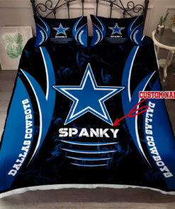 Custom Name Dallas Cowboys Bedding Set Custom Name Dallas Cowboys Duvet Covers Custom Name Dallas Cowboys Nfl Fan Bedding Set Gift Tdv20