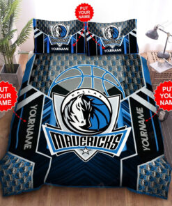 Custom Name Dallas Mavericks Bedding Set