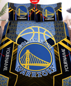 Custom Name Golden State Warriors Duvet Covers Bedding Set