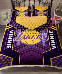 Custom Name Los Angeles Lakers Bedding Set Custom Name Los Angeles Lakers Duvet Cover Custom Name Los Angeles Lakers Comforter Sets Tdv27