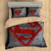 Customize Superman 3pcs Duvet Cover Set Bedding Set Flat Sheet Pillowcases Bedlinen