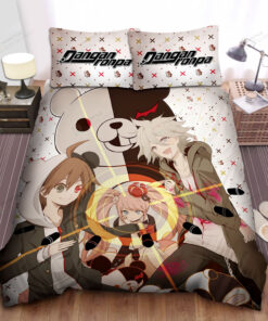 Danganronpa Characters Artwork Bed Sheets Spread Comforter Duvet Cover Bedding Sets