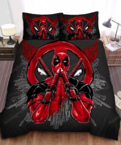 Deadpool Icon Bed Sheets Spread Duvet Cover Bedding Sets