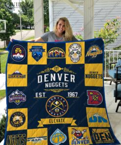 Denver Nuggets Quilt Blanket Ver 17