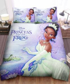 Disney Princess Tiana From The Princess And The Frog Bed Sheet Duvet Cover Bedding Sets