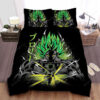 Dragon Ball Super Saiyan Broly Art Bed Sheet Duvet Cover Bedding Sets