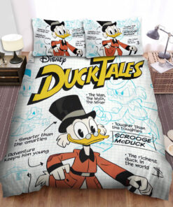 Ducktales Scrooge Mcduck Poster Bed Sheets Duvet Cover Bedding Sets