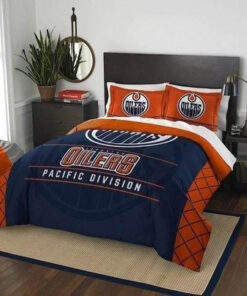 Edmonton Oilers Gs-cl-kl2309 Bedding Set Halloween And Christmas Sale