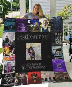 Fall Out Boy Album Covers Quilt Blanket