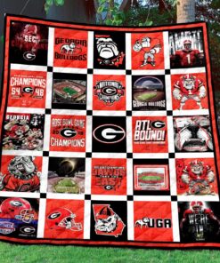 Georgia Bulldogs Ver1 Quilt Blanket