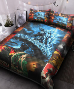 Godzilla Quilt Bed Set