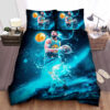 Golden State Warriors Stephen Curry Water Splash Dribbling Bed Sheet Spread Duvet Cover Bedding Sets