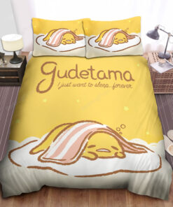Gudetama I Just Want To Sleep Forever Bed Sheets Duvet Cover Bedding Sets