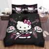 Hello Kitty In Punk Rock Style Bed Sheets Spread Duvet Cover Bedding Sets