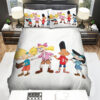 Hey Arnold! Main Characters Digital Illustration Bed Sheets Spread Duvet Cover Bedding Sets