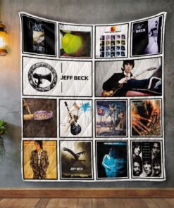 Jeff Beck Album Covers Quilt Blanket