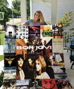 Jon Bon Jovi Band Quilt Blanket For Fans Ver 17