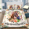Just A Girl Who Loves Horses Bed Sheets Spread Duvet Cover Bedding Sets Ver 1
